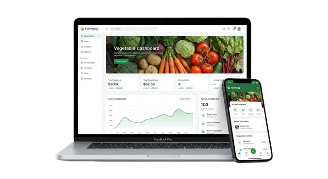 KilimoIQ Smart Farming Platform Mockup